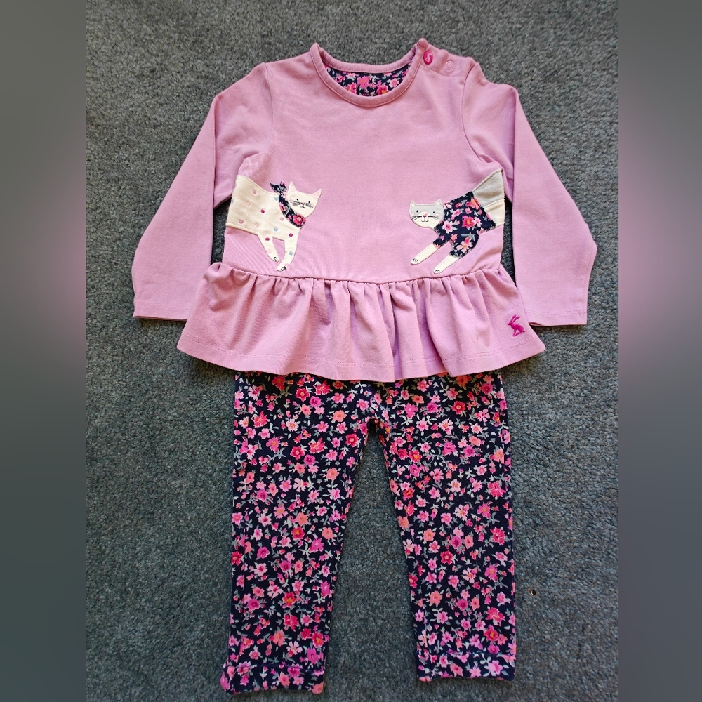 Joules Girl's Leggings Set 12-18 months